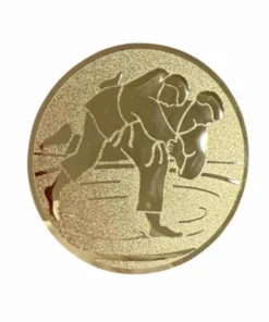 Pastille Aluminium Motif Judo Or Ø 50 mm – PA056
