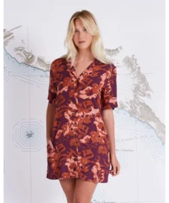 Vestido Salty Crew Seafarer Wine
