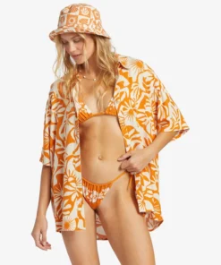 Camisa Blusa Billabong On Vacation Dried Mango