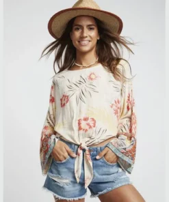 Blusa Billabong Back Round Whisper