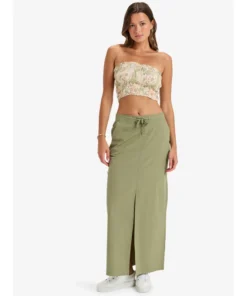 Falda Roxy Iconic Land Oil Green