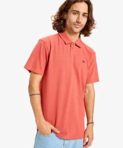 Polo Quiksilver Mw Pique Mineral Red