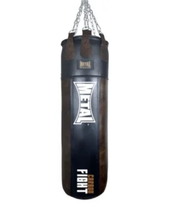 Sac de frappe cuir Metal Boxe Carbon Fight 120 x 45 cm – Monster Bag