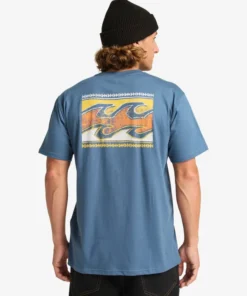 Camiseta Billabong Crayon Wave State Blue