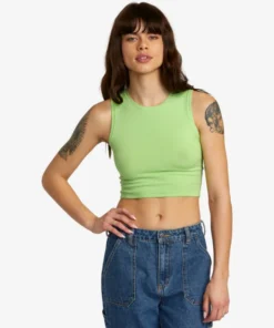 Top Rvca Shiver Sweater Crop Top Glow