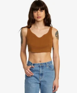 Top Rvca Roundabout Workwear Brown