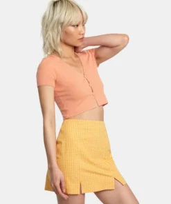 Top Rvca Dolly Sweater Lilikoi