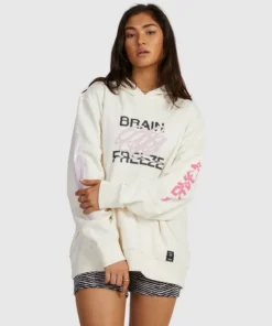 Sudadera RVCA Brain Freez Eggshell