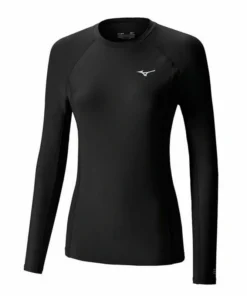 T-shirt de compression Mizuno Manches Longues Femme – Noir