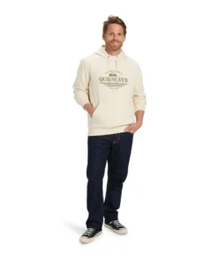 Sudadera Quiksilver Screen Fleece Classic Surf Bone White
