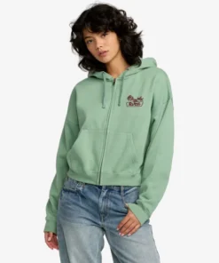 Sudadera RVCA Court Hoodie Sea Green