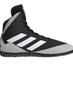Chaussures de Lutte Adidas Mat Wizard 5 – Noir/Blanc