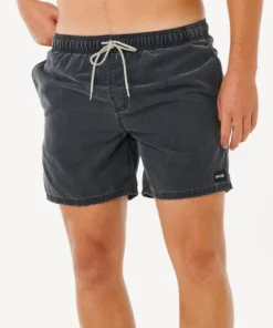 Bañador Rip Curl Volley Offset Washed Black 15´