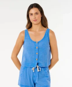 Top Rip Curl Classic Surf Tank Bright Blue