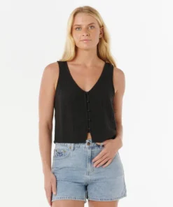 Top Rip Curl Premium Surf Tank Black