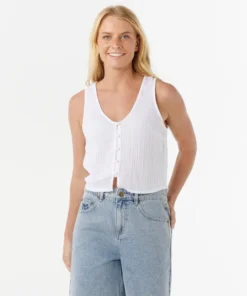 Top Rip Curl Premium Surf Tank White
