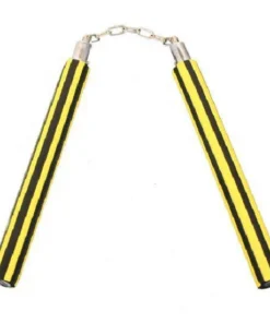 Nunchaku mousse chaîne rayé Dojo Master