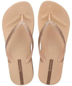 Sandalias Ipanema Mesh Chic Plat Beige/Glitter Beige