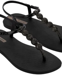 Sandalias Ipanema Class Easy On Glow Black/Glitter/Neige