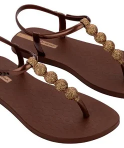 Sandalias Ipanema Class Easy On Glow Brown/Glitter/Gold