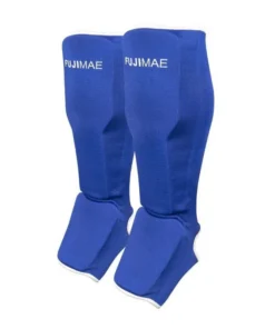 Protège-tibias pied réversible 2.0 FUJIMAE – Bleu/Rouge