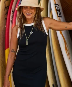 Vestido Roxy Iconic Days Anthracite