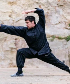 Tenue de Kung-Fu Noir FUJIMAE Training