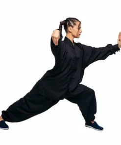 Tenue de Tai Chi Training FUJIMAE Coton – Noir