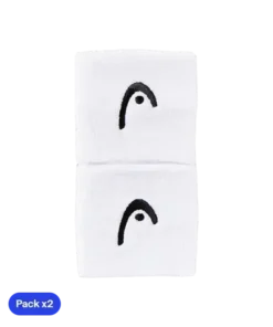 Muñequeras Cortas Head Blanco (Pack x2)