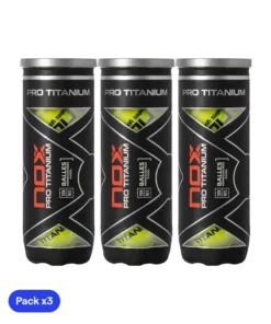 Pelotas Nox Pro Titanium (Pack x3)