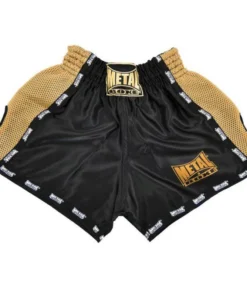 Short de Boxe Thaï – Metal Boxe Noir/Or – TC70E