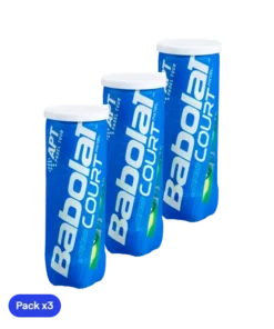 Pelotas Babolat Court Padel (Pack x3)
