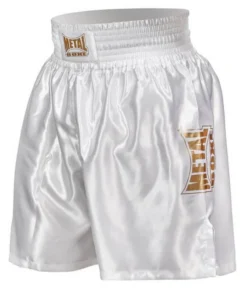 Short de Boxe Anglaise Metal Boxe Pro Line Blanc/Or – TC75W