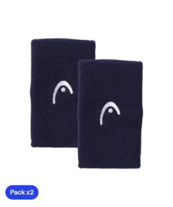 Muñequeras Largas Head Azul Oscuro (Pack x2)