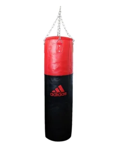 Sac de frappe adidas cuir noir/rouge – Plein & ultra résistant