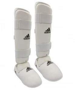 Protège Tibia et Pied Amovible adidas Blanc – Taekwondo & Arts Martiaux