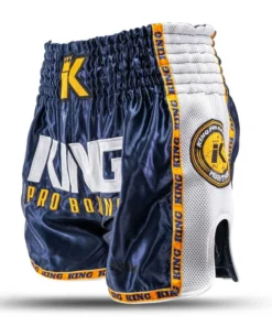 Short de Boxe Thaï & Kick Boxing – King Pro Boxing Bleu/Orange