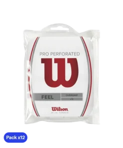 Overgrips Wilson Pro Perforados Feel Blancos (Pack x12)