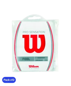 Overgrips Wilson Pro Sensation Lisos Blanco (Pack x12)