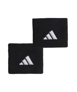 Muñequeras Adidas Cortas Negro (Pack x2)