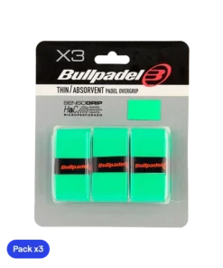 Overgrips Bullpadel GB1705 Thin/Absorbent Verde (Pack x3)