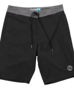 Legend 21″ 3-Pocket Solid Boardshort – Black