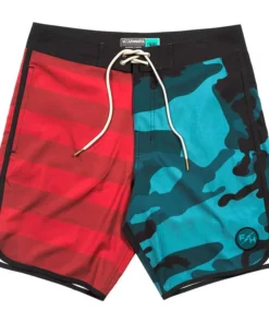 After Hours 18″ 3-Pocket Patriot Boardshort – Red/Blue
