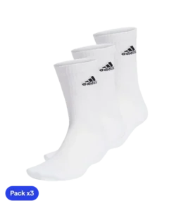Calcetines Adidas Clásicos Blanco (Pack x3)