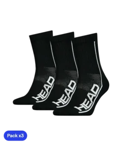 Calcetines Head Performance Short Crew Negro/Blanco (Pack x3)