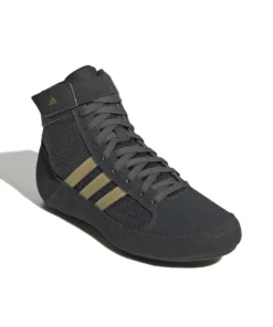 Chaussures de Lutte Enfant Adidas HVC – Gris/Noir/Or