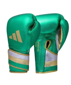 Gants de Boxe Adidas entrainement intensif Speed 501 – Vert/Or