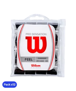 Overgrips Wilson Pro Sensation Lisos Negro (Pack x12)