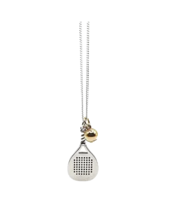 Colgante VdP Pala en Plata + Pelota en Oro