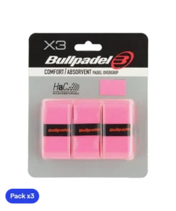 Overgrips Bullpadel GB1201 Comfort/Absorbent Rosa Fluor (Pack x3)